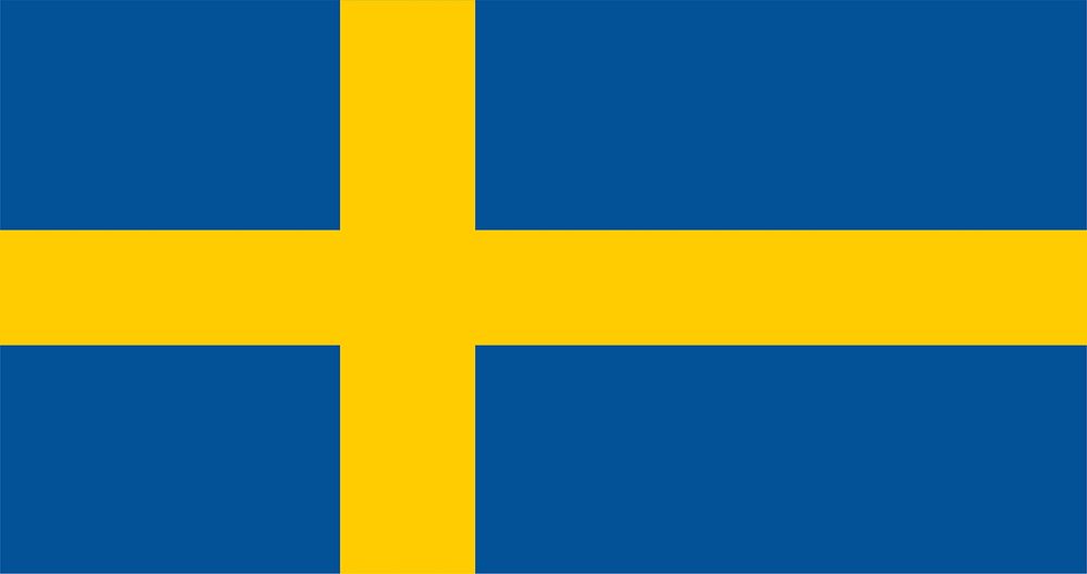 Illustration of Sweden flag vector