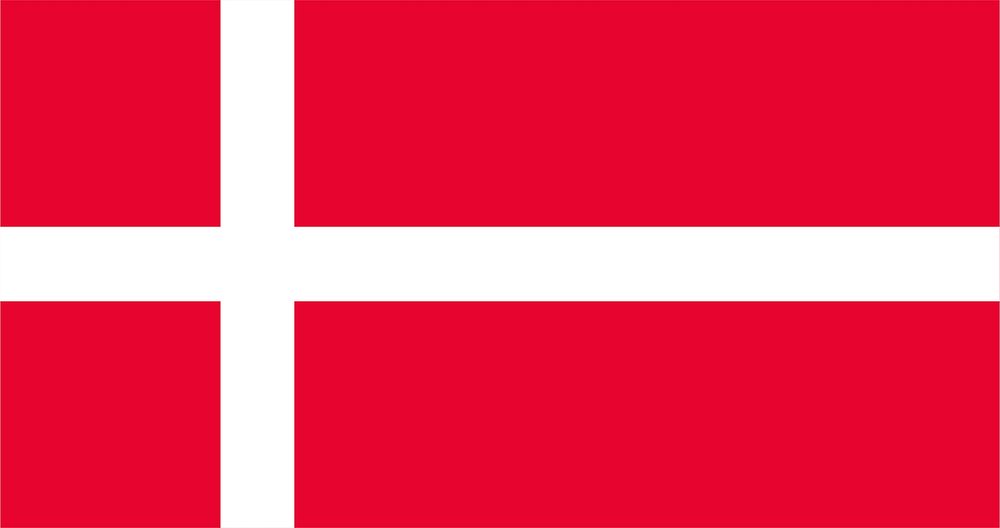 Illustration of Denmark flag vector