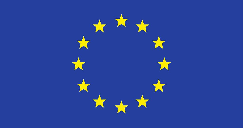 Illustration of European Union flag vector