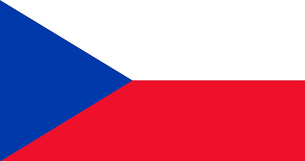 Illustration of Czech Republic flag vector