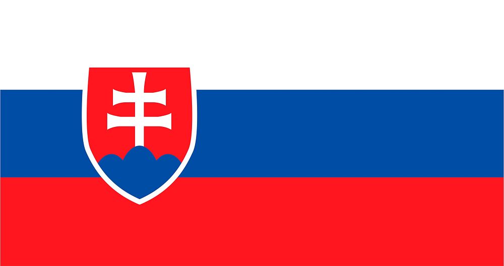 Illustration of Slovakia flag vector