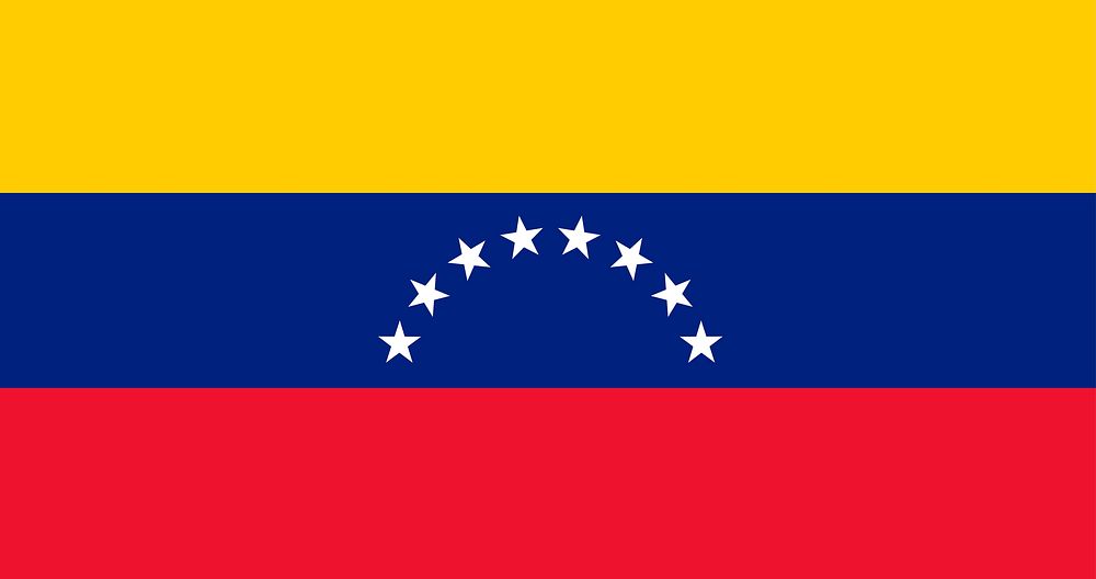 Illustration flag of Venezuela vector