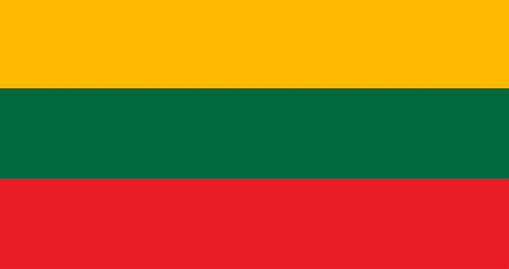 Illustration of Lithuania flag vector