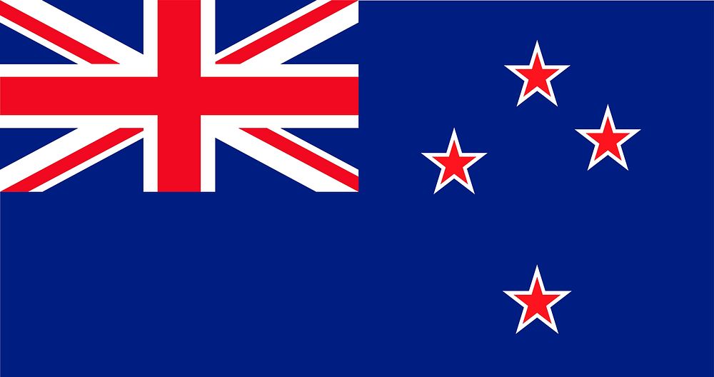 Illustration of New Zealand flag vector
