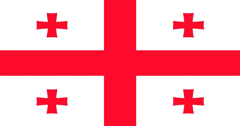 Illustration of Georgia flag vector
