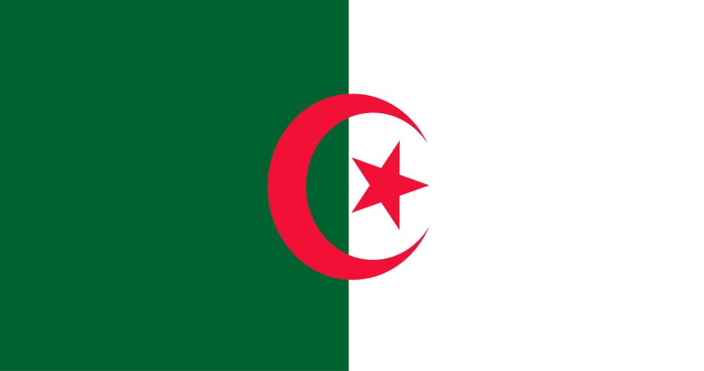 Illustration of Algeria flag vector