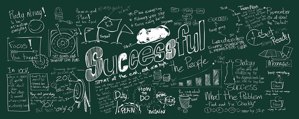 Illustration of successful concept vector