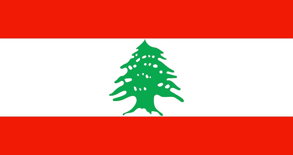 The national flag of Lebanon vector