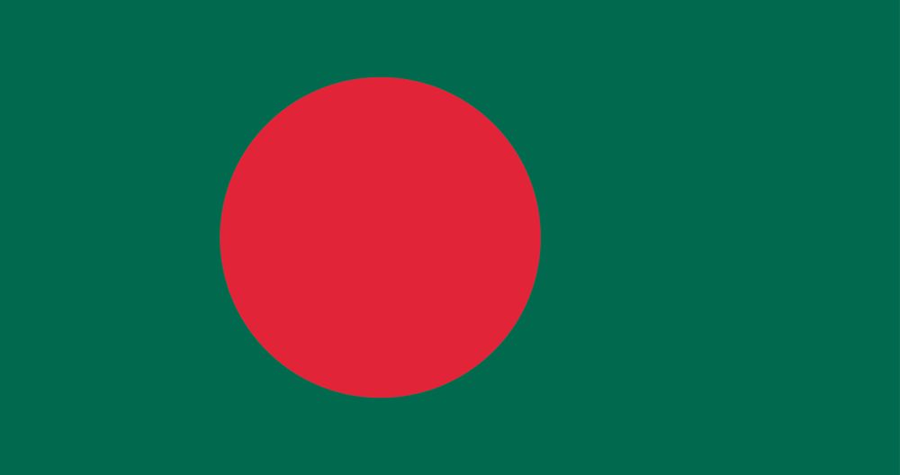 The national flag of Bangladesh vector