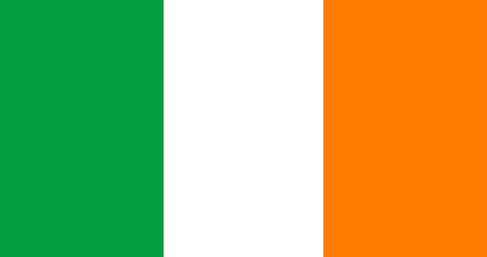 The national flag of Ireland vector
