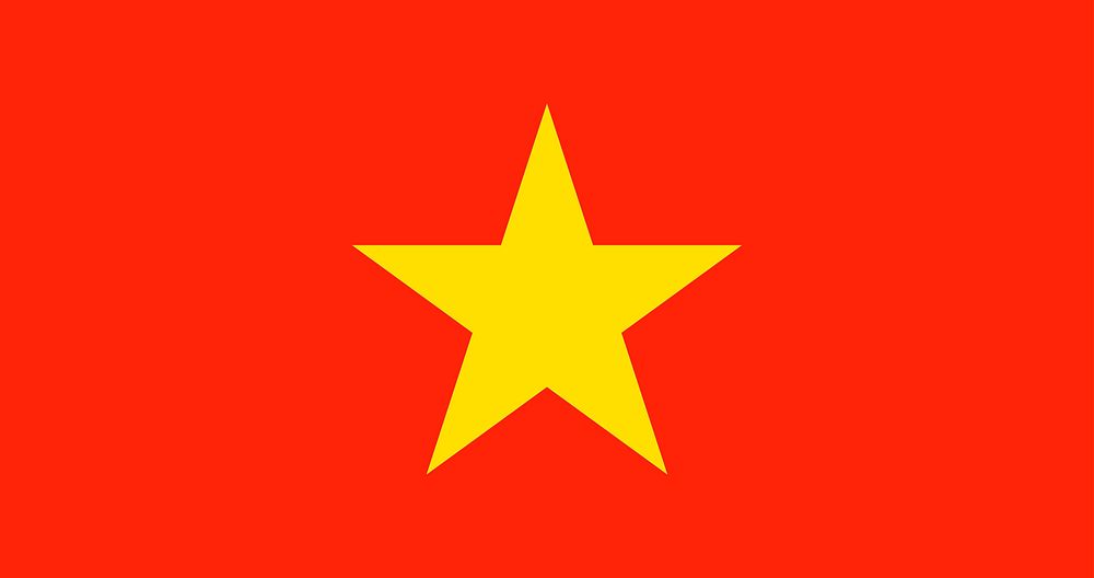 The national flag of Vietnam vector