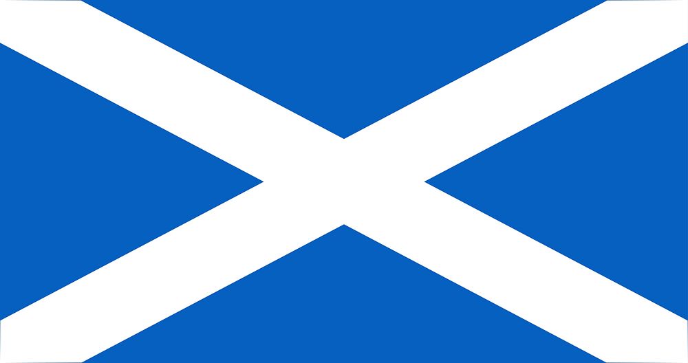 The national flag of Scotland vector
