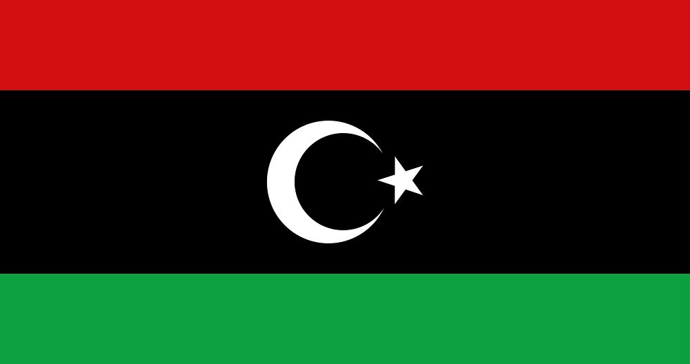 The national flag of Libya vector