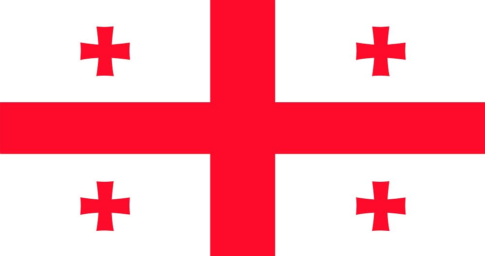 The national flag of Georgia vector