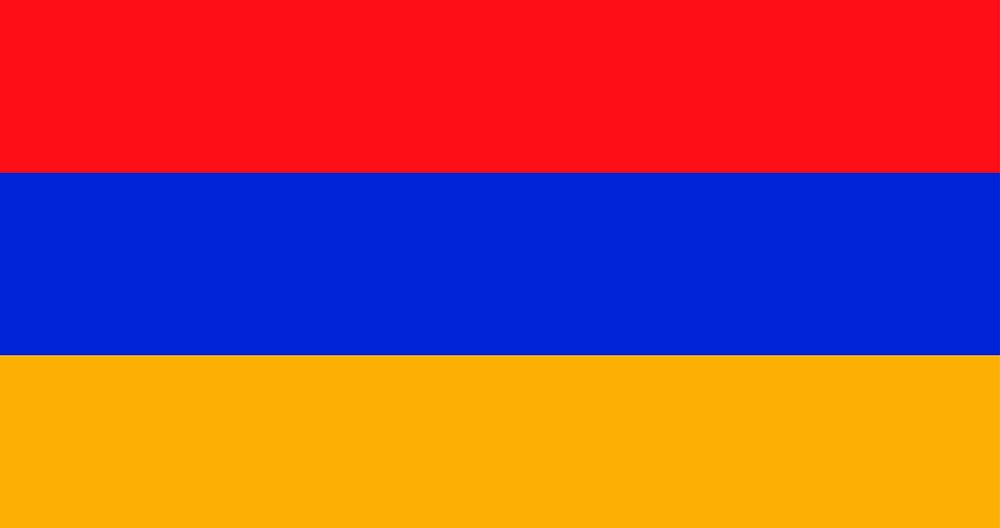 The national flag of Armenia vector