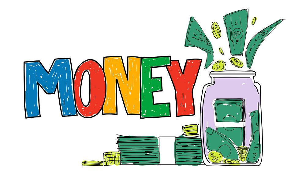 Illustration of money savings vector