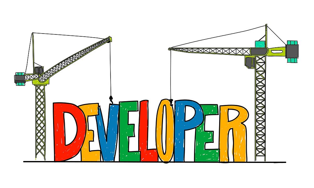 Illustration of website development vector