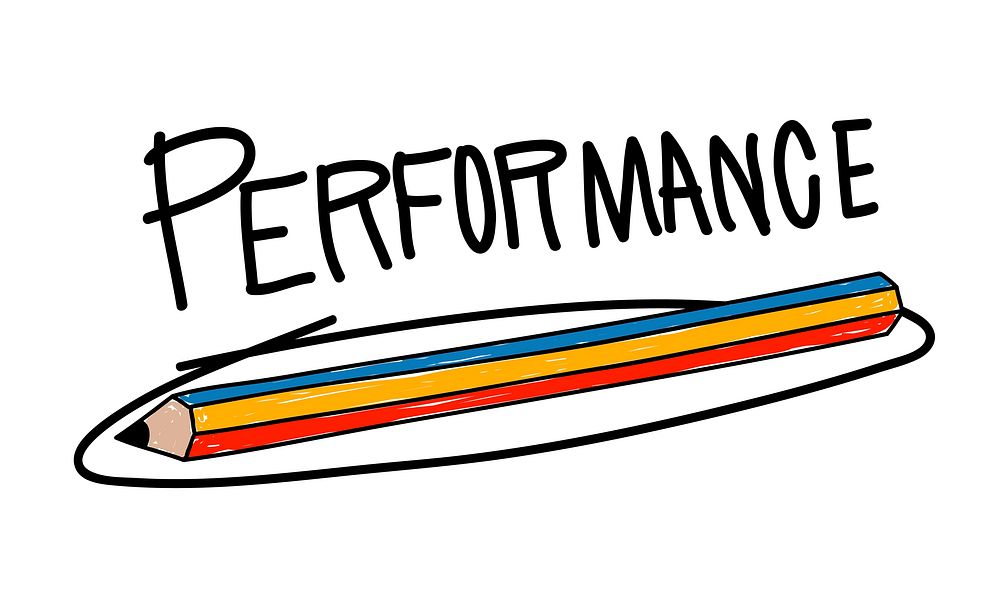 Illustration of business performance vector