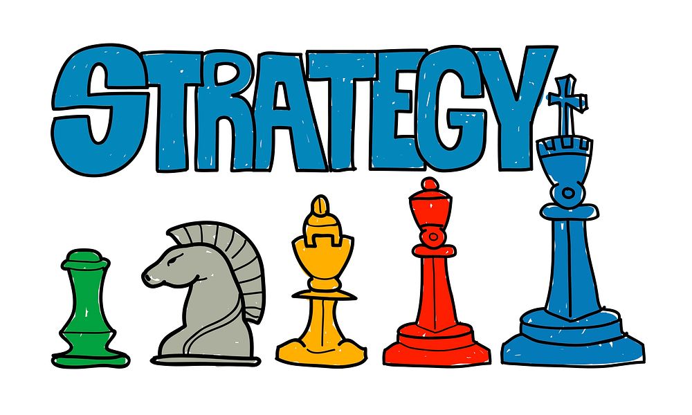 Illustration of business strategy vector