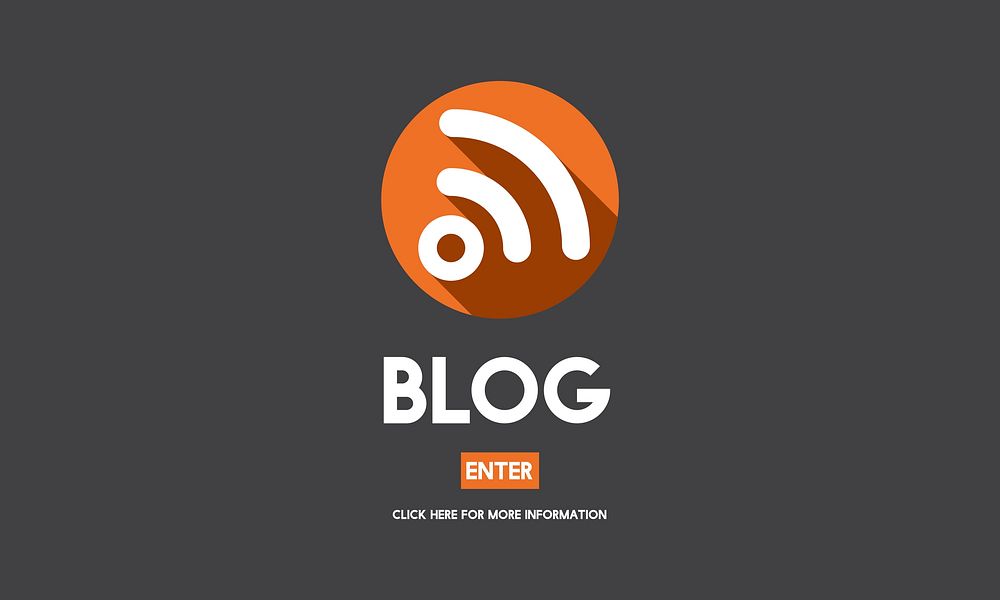 Illustration of blogging concept vector