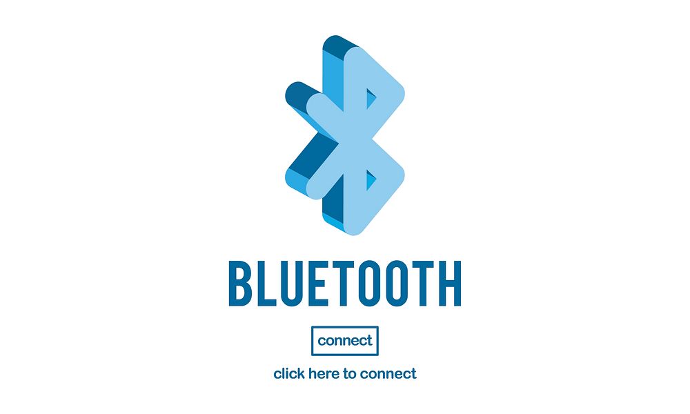 Illustration of bluetooth connection vector