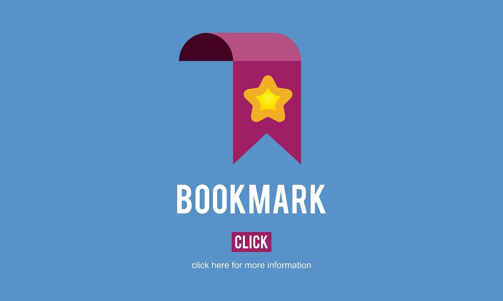 Illustration of website bookmark vector