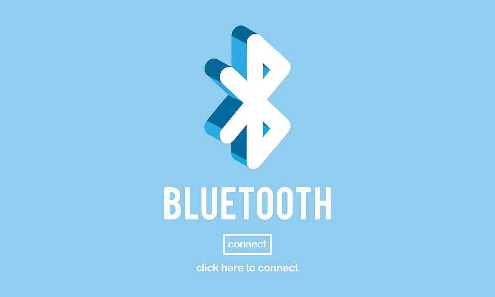 Illustration of bluetooth connection vector