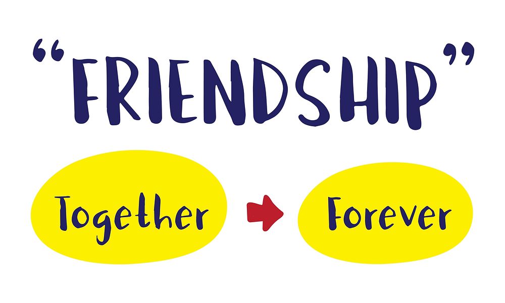 Illustration of friendship concept vector
