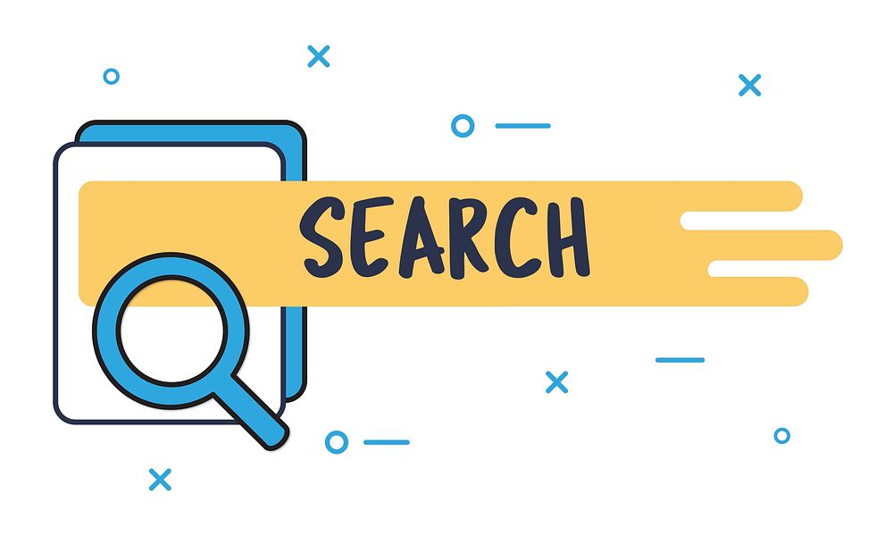 Illustration of search box vector