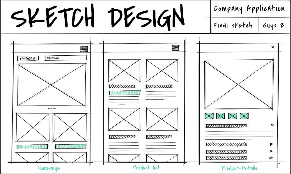 Illustration of web design template vector