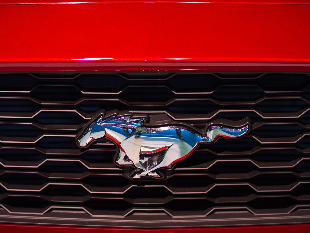 Ford Mustang logo, location unknown, date unknown.