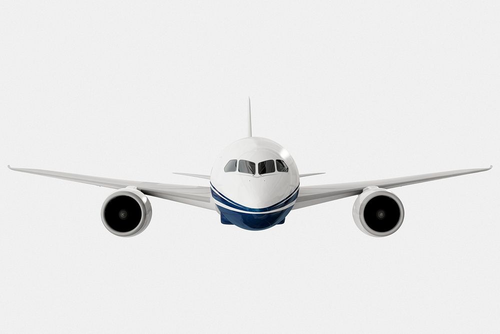3D airplane, air travel vehicle psd
