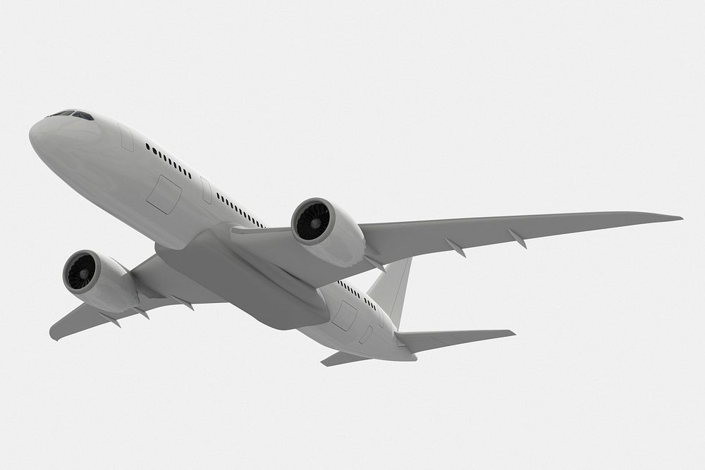 3D aircraft, realistic air vehicle psd