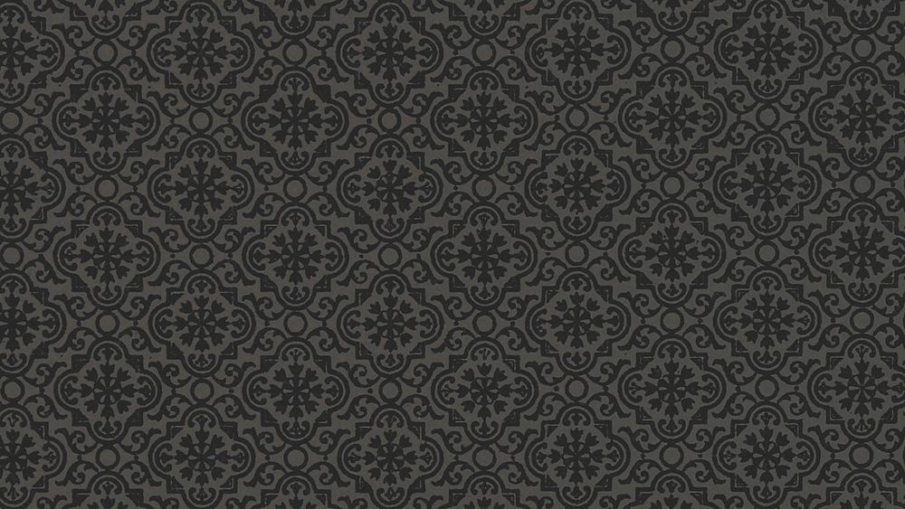 Black desktop HD wallpaper, fabric pattern, artwork by L. H. Fischer