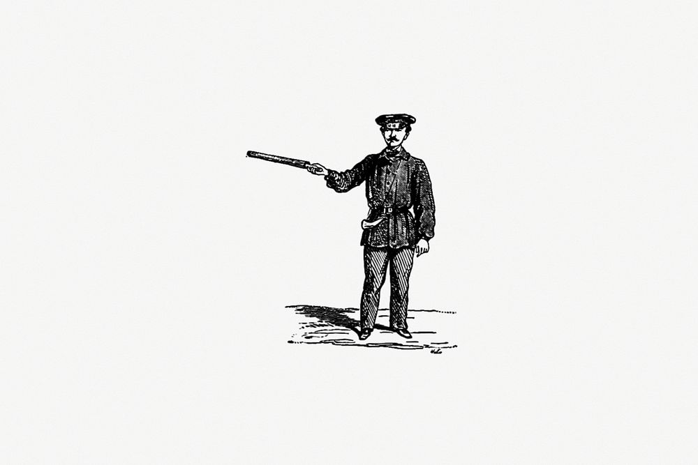 Drawing of a soldier