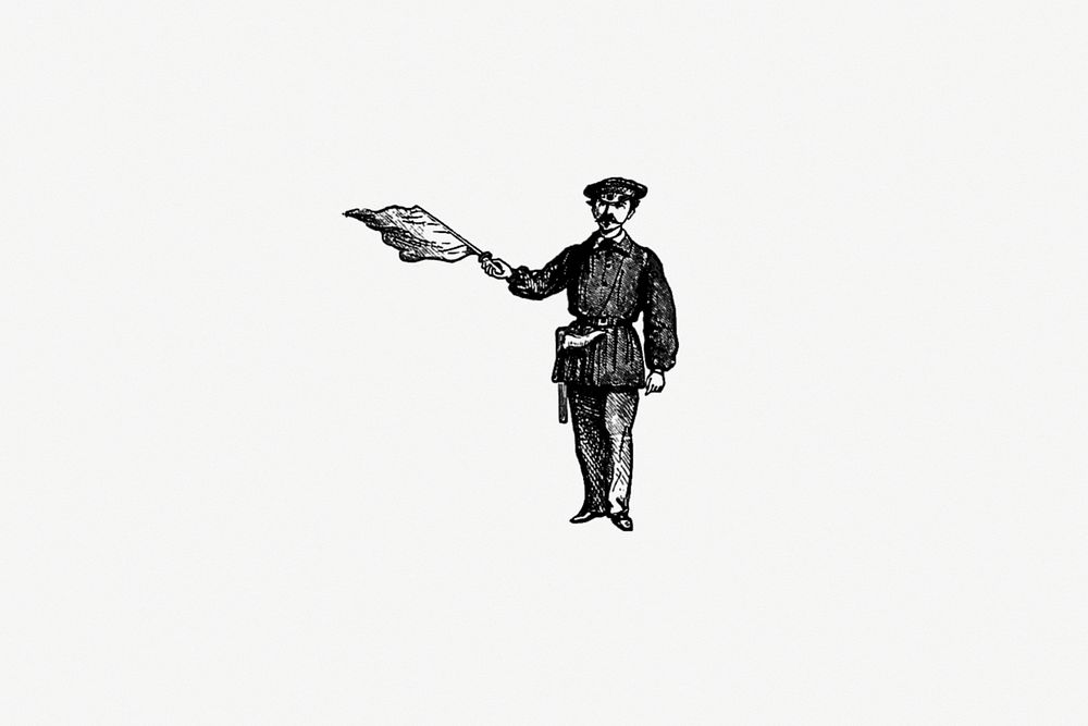 Drawing of a soldier