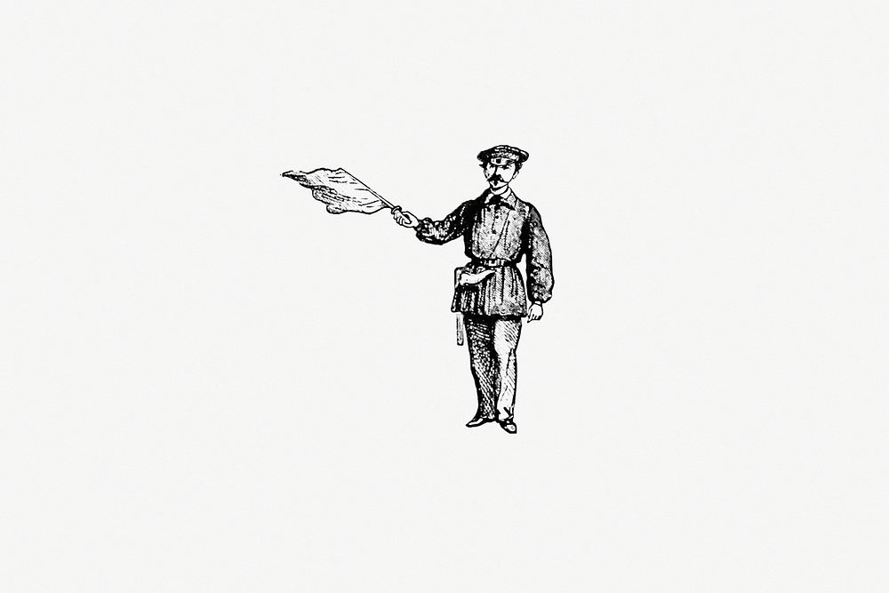 Soldier from Six Weeks Of Vacation (1880) published by Paul Poiré. Original from the British Library. Digitally enhanced by…