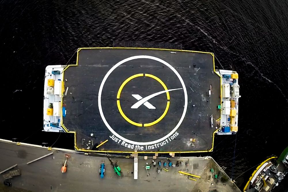 Just Read the Instructions (2015). Autonomous Spaceport Drone Ship. Original from Official SpaceX Photos. Digitally enhanced…