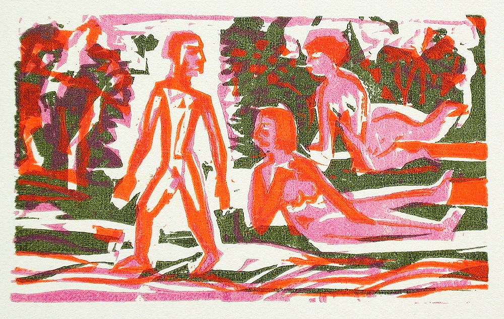 The woodcuts (Die Holzschnitte) (ca. 1927&ndash;1931) print in high resolution by Ernst Ludwig Kirchner. Original from The…