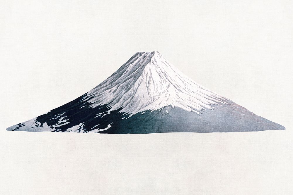 Katsushika Hokusai's Mount Fuji Katsuyama Neighborhood illustration, Japanese art, remastered by rawpixel
