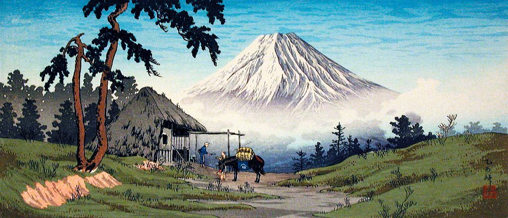 Otome Pass, Hakone (ca.1932) print in high resolution by Hiroaki Takahashi . Original from The Los Angeles County Museum of…