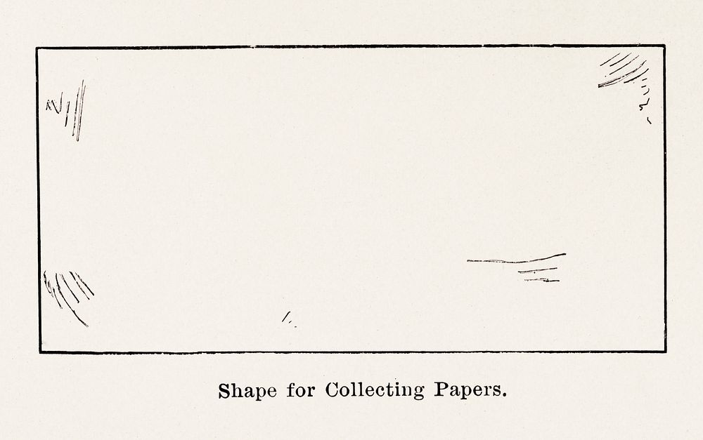 Shape for Collecting Papers.  Digitally enhanced from our own publication of Moths and butterflies of the United States…