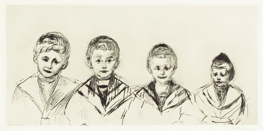 Dr. Linde&rsquo;s Four Sons (1902) by Edvard Munch. Original from The Art Institute of Chicago. Digitally enhanced by…