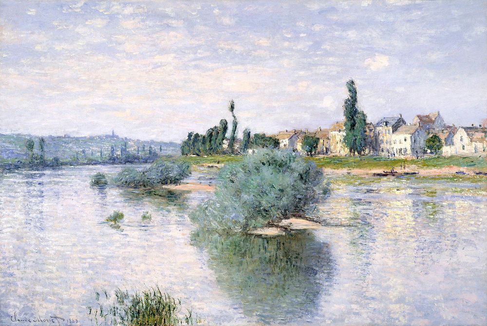 Claude Monet's The Seine at Lavacourt (1880) famous painting. Original from the Dallas Museum of Art. Digitally enhanced by…