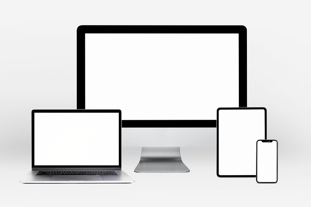 Multi devices psd mockup responsive web design showcase
