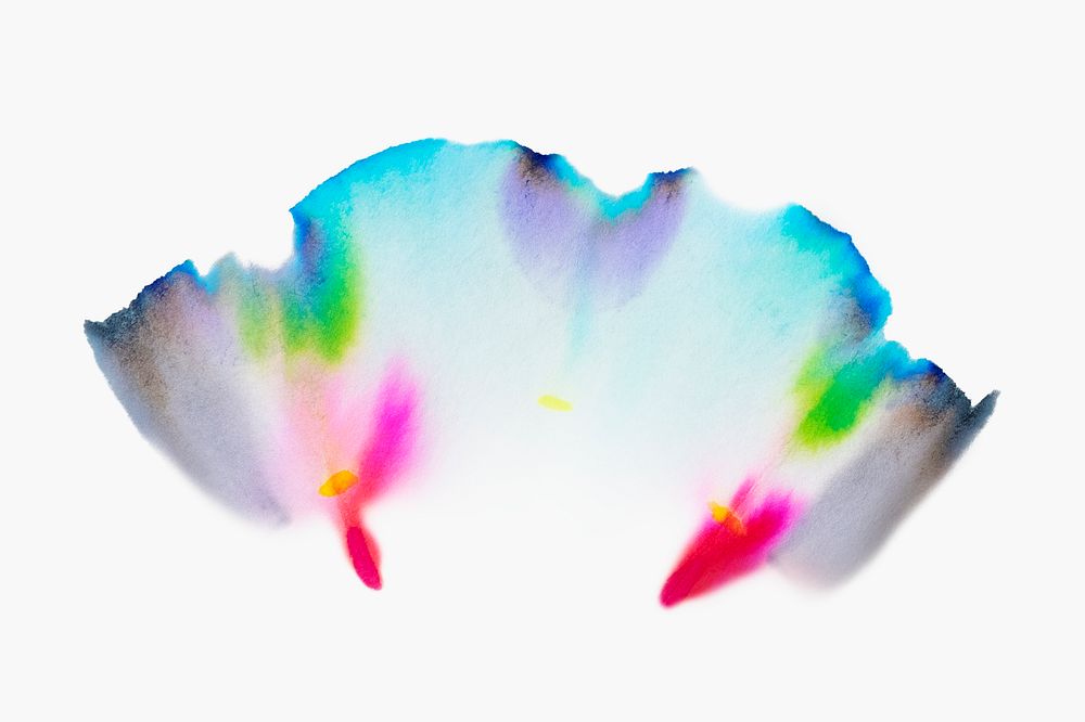 Aesthetic abstract chromatography art element