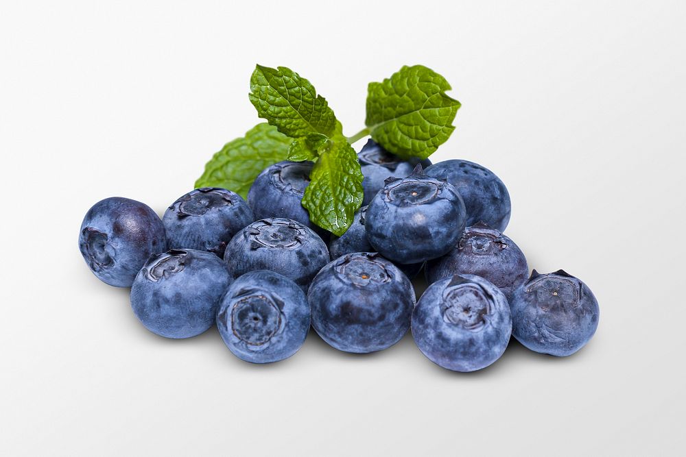 Blueberry fruit clipart, healthy eating 