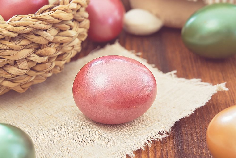 Free painted eggs image, public domain Easter CC0 photo.