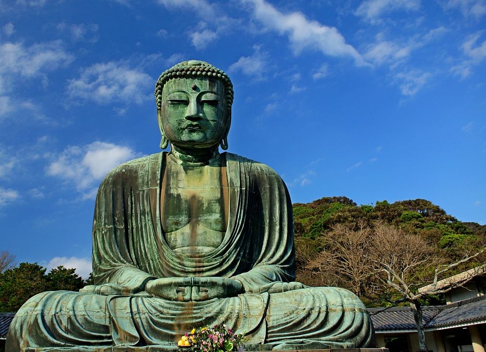 Free Great Kamakura Buddha image, public domain Japan CC0 photo.
