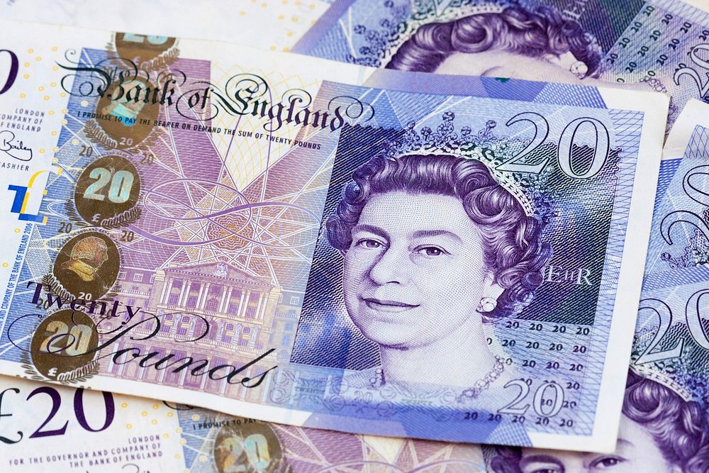 Free pound banknote image, public domain finance and money CC0 photo.